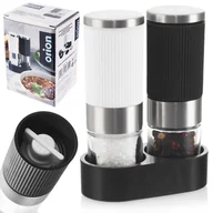 Młynki do soli i pieprzu - Młynki ręczne do pieprzu i soli młynek ręczny na stojaku zestaw 2-ele ORION 155113 - miniaturka - grafika 1