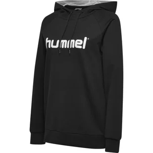 Bluza sportowa z kapturem damska Hummel Go Cotton Logo Hoodie Woman - Piłka ręczna - miniaturka - grafika 1