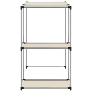 Lumarko Regał nad pralkę, kremowy, 87x55x90,5 cm, żelazo - Półki łazienkowe - miniaturka - grafika 5