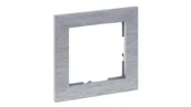 Klawisze i ramki - SUNO Ramka jednokrotna aluminium szczotkowane 721561 - miniaturka - grafika 1