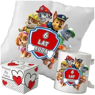 Gadżety dla niej i dla niego - Kubek + Poduszka Psi Patrol 330ml 40x40cm i Opakowanie Na Prezent i Imię - miniaturka - grafika 1