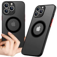 Etui i futerały do telefonów - Alogy Etui do Apple iPhone 13 Pro Max obudowa Hybrid Mag Case do MagSafe z ochroną aparatu matowe czarne - miniaturka - grafika 1