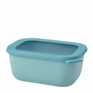 Miski i półmiski - Mepal Mepal Cirqula Oblong Nordic Green 1,5 L Turkusowa Miska Kuchenna Plastikowa Z Pokrywką - miniaturka - grafika 1