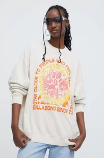 Billabong bluza damska kolor beżowy wzorzysta - Bluzy damskie - miniaturka - grafika 1