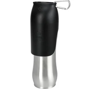 Dogs Creek Bidon Stream srebrny 750 ml - Sprzęt podróżny i transportery dla psów - miniaturka - grafika 1