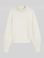 Swetry damskie - Sweter o luźnym kroju z mieszanki wełny z domieszką kaszmiru model ‘SORELLASIO’ - miniaturka - grafika 1