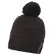 Czapki damskie - Czapka Label Define Rib Beanie W/Pompom Black K60K611606 BAX (CK367-a) Calvin Klein - miniaturka - grafika 1