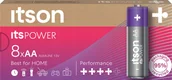 Baterie i akcesoria - itson itsPOWER battery Alkaline LR6IPO/8CB - miniaturka - grafika 1