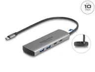 Huby USB - DeLOCK 64299 huby i koncentratory USB 3.2 Gen 1 (3.1 Gen 1) Type-C 10000 Mbit/s Szary - miniaturka - grafika 1