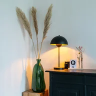 Lampy stojące - Lampa stołowa retro czarna ze złotem Magnax - miniaturka - grafika 1