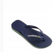 Klapki i japonki damskie - Havaianas Dziecięce Japonki Granatowe Z Logo Basenowe Br29/30 Jlo - miniaturka - grafika 1