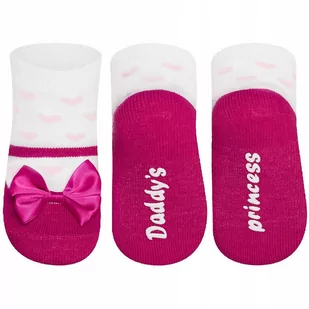 Skarpetki niemowlęce SOXO dla dzieci kolorowe Daddy's Princess - Skarpetki dla dzieci - miniaturka - grafika 1