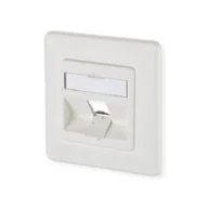 Gniazdka elektryczne - Modułowa puszka ścienna METZ CONNECT, 1 port, czysta biel - miniaturka - grafika 1