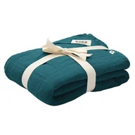Śliniaki i fartuszki - BIBS Kocyk letni 100% GOTS organic cotton 120 x 120 Forest Lake - miniaturka - grafika 1