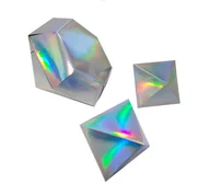 Balony i akcesoria - DIAMENTY HOLOGRAFICZNE PAPIEROWE 3 SZT. - miniaturka - grafika 1