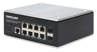 Pozostałe akcesoria sieciowe - Intellinet 508278 łącza sieciowe Zarządzany L2+/L3 Gigabit Ethernet (10/100/1000) Obsługa PoE Czarny - miniaturka - grafika 1