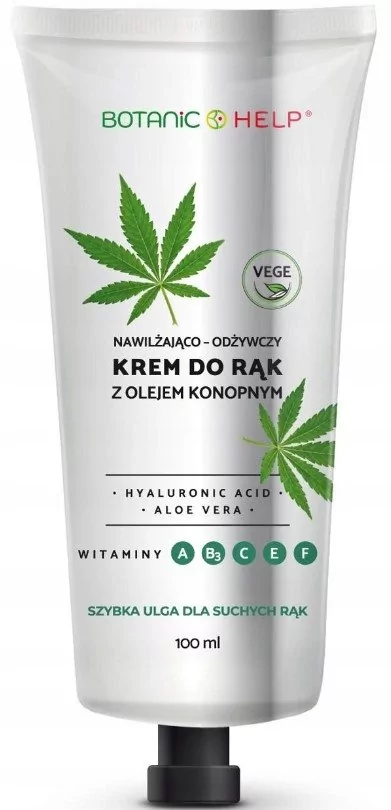 BIOXON BotanicHelp Krem do rąk z olejem konopnym nawilżająco-odżywczy, 100ml