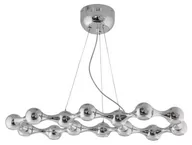 Lampy sufitowe - Candellux Żyrandol OPRAWA wisząca LAMPA nowoczesna LED 14p 30-94349 Chrom - miniaturka - grafika 1
