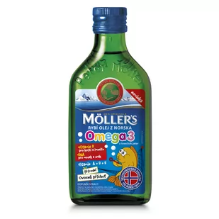 Möller’s Möller's - Omega 3 o smaku owocowym, 250 ml - Witaminy i minerały - miniaturka - grafika 1