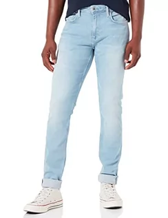 Spodnie męskie - Pepe Jeans Spodnie męskie Finsbury, Niebieski (denim-pd0), 40W - grafika 1