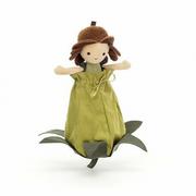 Maskotki i pluszaki - Jellycat LALKA Dziewczynka Kwiat Żołądź - Petalkin Doll Acorn PETD6A - miniaturka - grafika 1