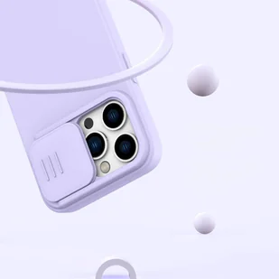 Nillkin CamShield Silky Silicone Case etui iPhone 14 Pro pokrowiec z osłoną na aparat zielony - Etui i futerały do telefonów - miniaturka - grafika 13