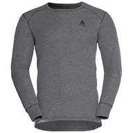 Koszulki męskie - ODLO Męska koszulka Bl Top Crew Neck L/S Active Warm Eco T-Shirt - miniaturka - grafika 1