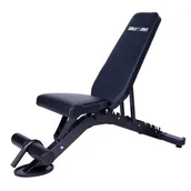 Ławki treningowe - Ławka regulowana czarna 400kg - miniaturka - grafika 1