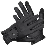 Rękawiczki jeździeckie - Rękawiczki EQ.QUEEN Zanzibar czarne, rozmiar: M - miniaturka - grafika 1