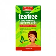 Maseczki do twarzy - Tea Tree Deep Cleansing Nose Pore Strips głęboko oczyszczające paski na nos 6szt. - miniaturka - grafika 1