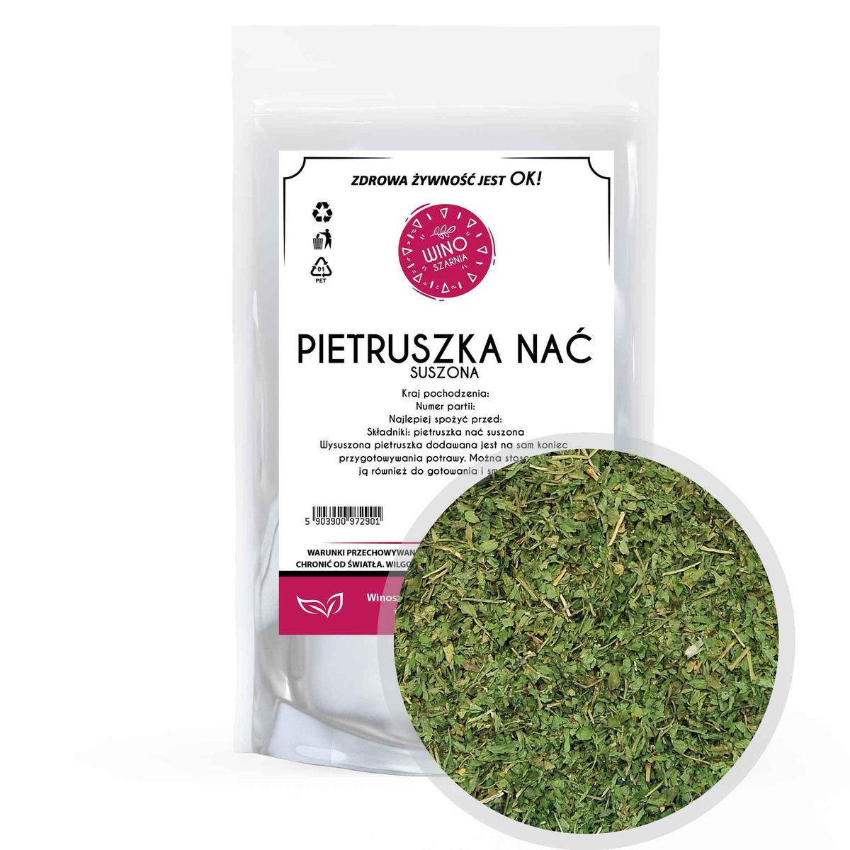Pietruszka Nać Suszona Natka Pietruszki 500g