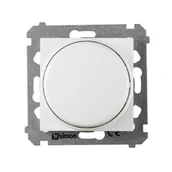 Wyłączniki światła i elektryczne - Kontakt Simon Ściemniacz przyciskowo-obrotowy SIMON 54 biały - miniaturka - grafika 1