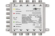 Huby USB - Goobay Pasywny SAT Multiswitch 5 wejść/8 wyjścia; pasywnych SAT Multiswitch 5 wejść/8 wyjścia, srebrny  rozdzielacz do maksymalnie 8 uczestników z jednego satelity 67178 - miniaturka - grafika 1