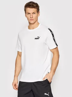 Koszulki męskie - Puma T-Shirt 847382 Biały Regular Fit - grafika 1