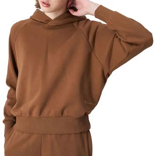 Bluza Champion Eco-Friendly Organic Cotton Hoodie 116215-MS519 - brązowa - Bluzy sportowe damskie - miniaturka - grafika 1