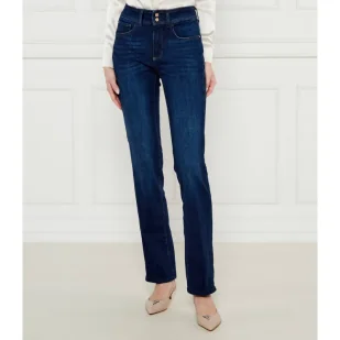 GUESS Jeansy Straight fit - Spodnie damskie - miniaturka - grafika 1