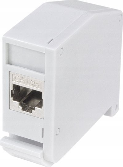 LogiLink LogiLink Hutschienenadapter m.Cat.6A-Kupplung,2xRJ45-Buchse