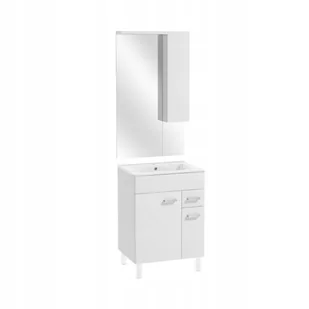 Zestaw szafka z umywalką i lustrem Point 60 Nas - Szafki łazienkowe - miniaturka - grafika 1