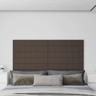 Dekoracje domu - Panele ścienne, 12 szt., kolor taupe, 90x15cm, tkanina, 1,62 m² - miniaturka - grafika 1