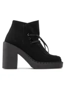 Botki damskie - Simple Botki SL-34-02-000074 Czarny - miniaturka - grafika 1