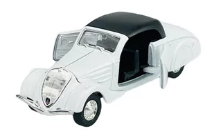 Welly Old Timer 1938 Peugeot 402 Z Dachem Biały 1:34 Samochód Nowy Metalowy Model - Samochody i pojazdy dla dzieci - miniaturka - grafika 1