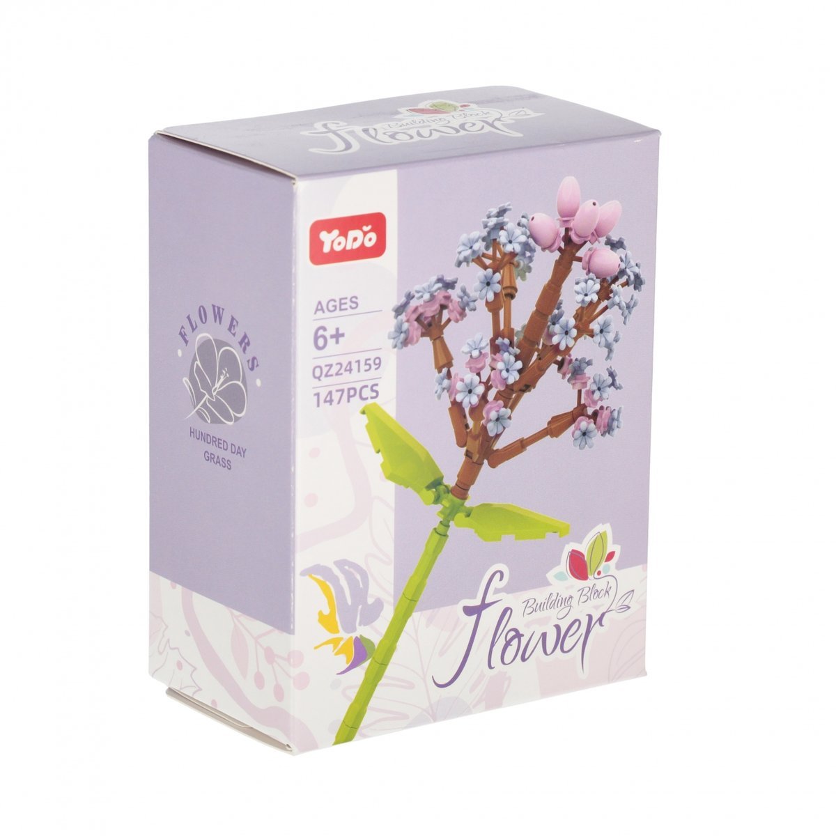 MEGA CREATIVE, Klocki Konstrukcyjne Kwiaty 147 Elementy