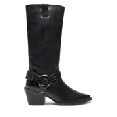 Kozaki damskie - Kozaki Bronx Jukeson 14330-A Czarny - miniaturka - grafika 1