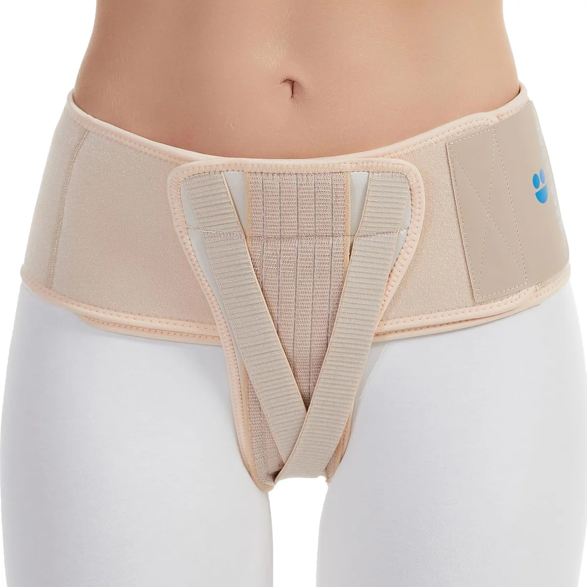Pas poporodowy damski podtrzymujący miednicę i macicę L spandex żółty