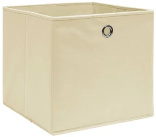 Zestaw kremowy składanych pudełek 4 szt K6-W37 - Pudła i pojemniki do przechowywania - miniaturka - grafika 1