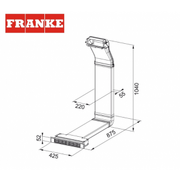 Akcesoria i części AGD - Franke Studio 112.0678.324 zestaw montażowy pochłaniacz (cokół 6 cm) - miniaturka - grafika 1