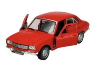 Samochody i pojazdy dla dzieci - WELLY OLD TIMER 1975 PEUGEOT 504 CZERWONY 1:34 SAMOCHÓD NOWY METALOWY MODEL 42394 - miniaturka - grafika 1