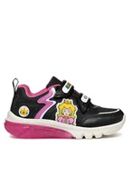 Buty dla dziewczynek - Geox Sneakersy J Ciberdron Girl J46LPA 054FU C0922 M Czarny - miniaturka - grafika 1
