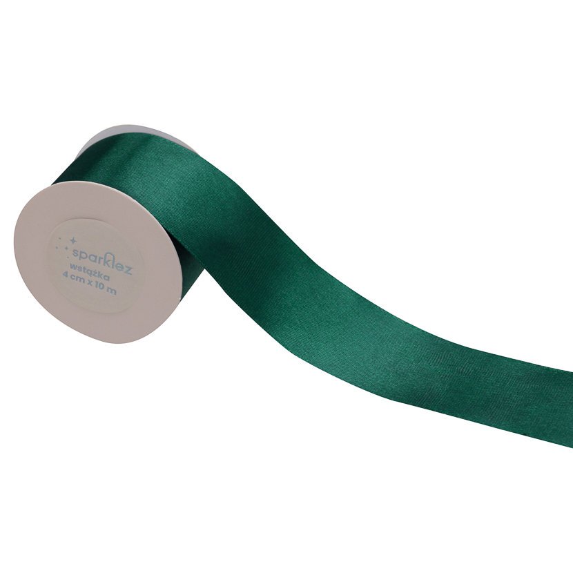 SPARKLEZ Wstążka zielona 4cm 10m