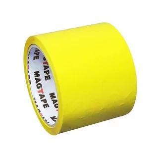 Taśma pakowa, żółta, 75 mm/50 yd - Taśmy klejące - miniaturka - grafika 1